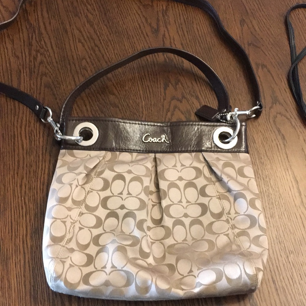 Coach crossbody brown purse